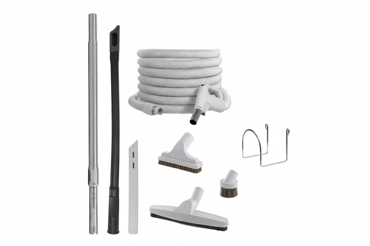 Central vacuum accessory kit 35' hose- Premium