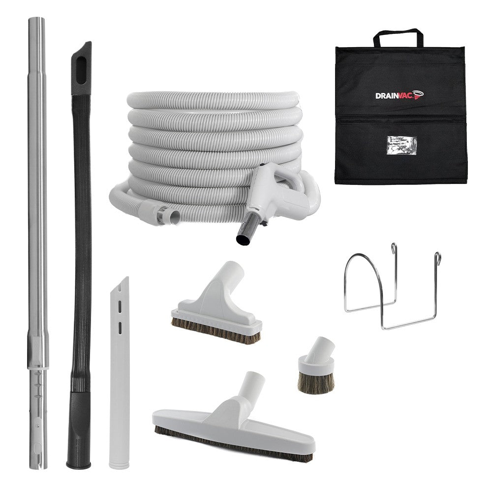 Kit d'accessoires pour aspirateur central, tuyau de 10,7 m (35 pi) - Premium