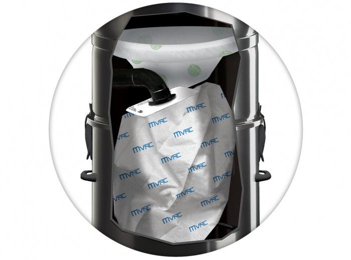 Central vacuum M95 and Retraflex attachments kit with 2 inlets - With hose cover - SamVac Plus