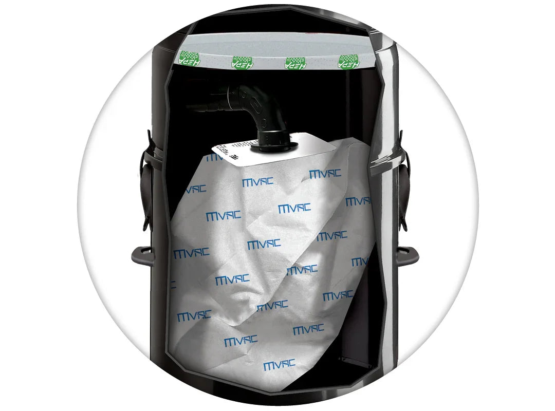 Central vacuum M47 with bag and Retraflex attachments kit - SamVac Plus