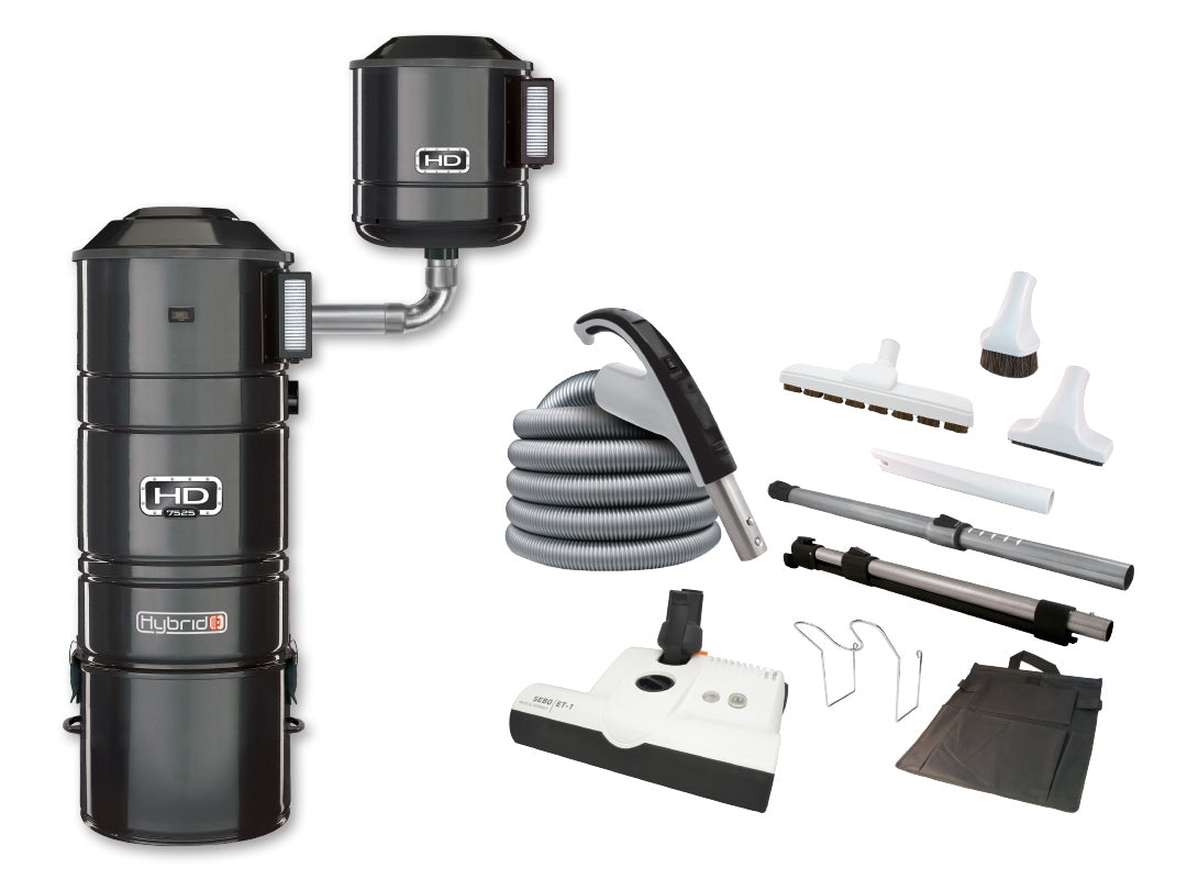 HD7525 Hybride 240V + Système électrique SEBO (Ensemble complet)