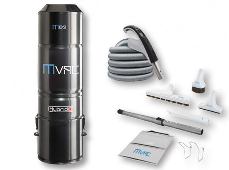 Central vacuum M80 with on/off attachments kit and 35 ft. (10.67 m) hose - SamVac Plus